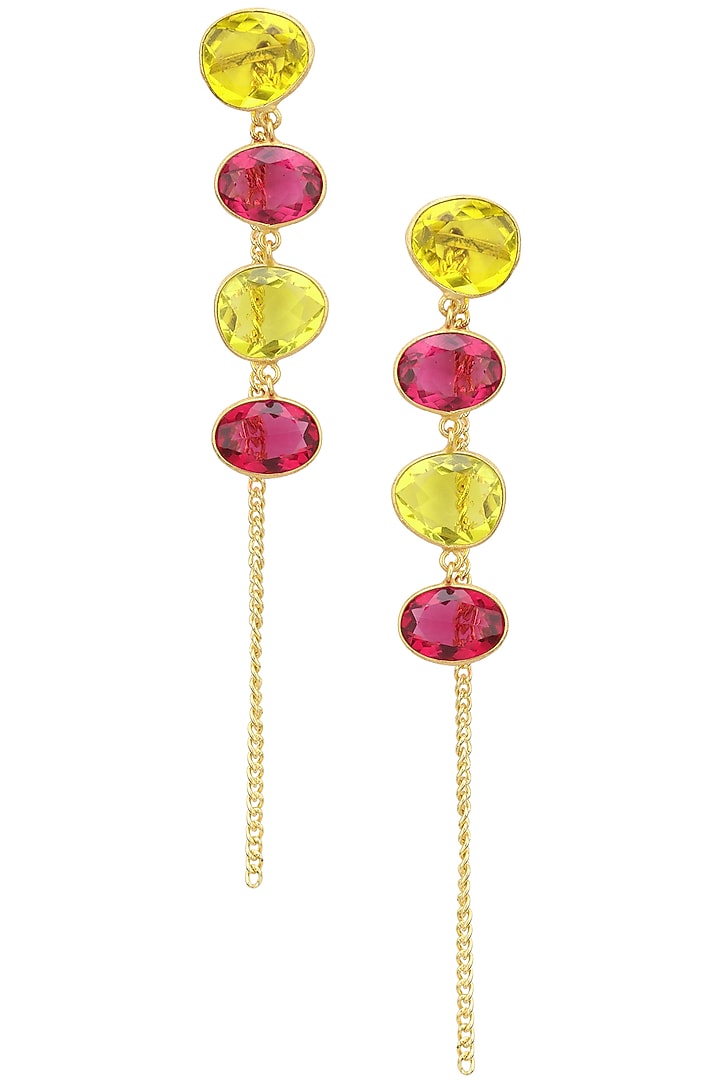 Gold plated Rill Earrings available only at Pernia's Pop Up Shop.