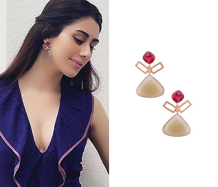 Rose gold plated Aurora Earrings available only at Pernia's Pop Up Shop.