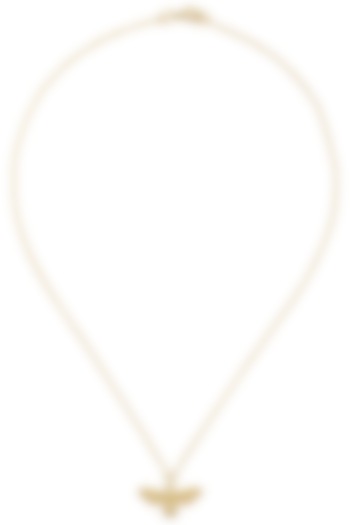 Gold Plated Bee Pendant Neckpiece by Varnika Arora
