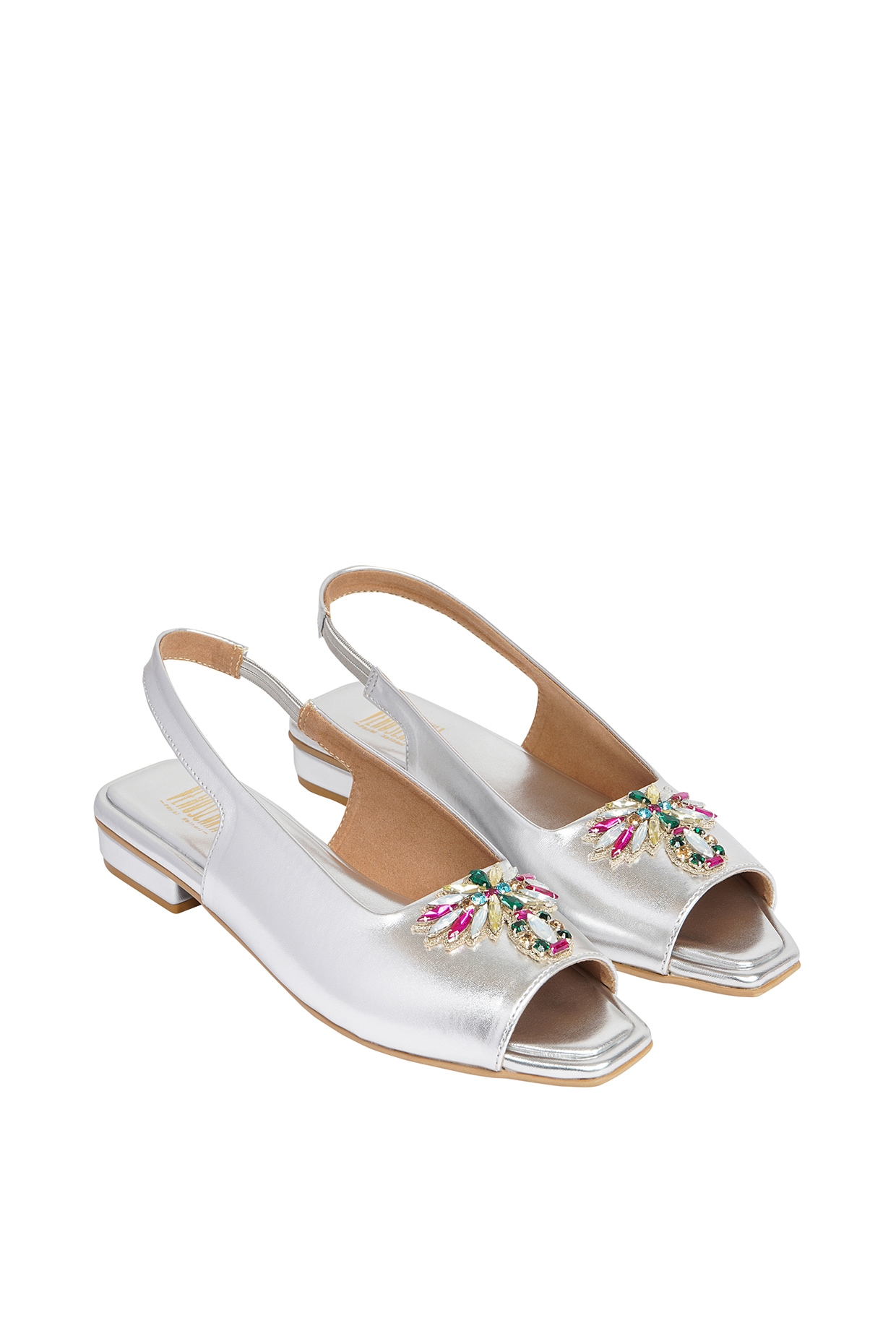 White designer online sandals