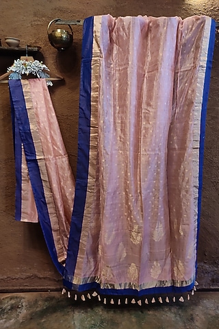 Pink Silk Saree by Vaishali S