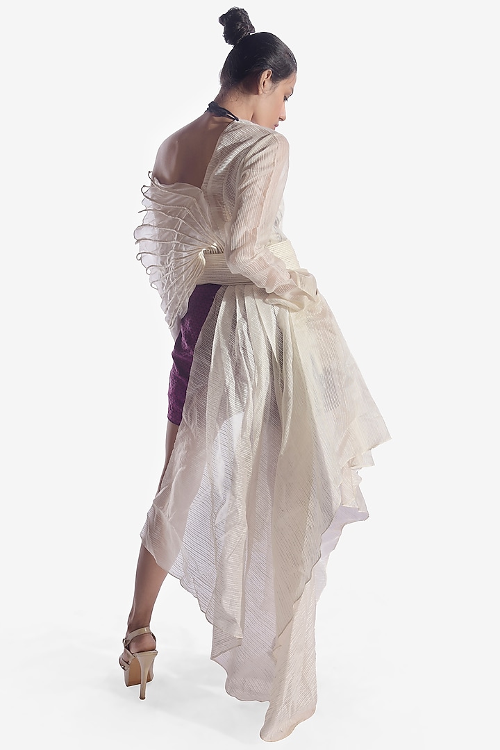White Top With Cords Detailing by Vaishali S at Pernia's Pop Up Shop
