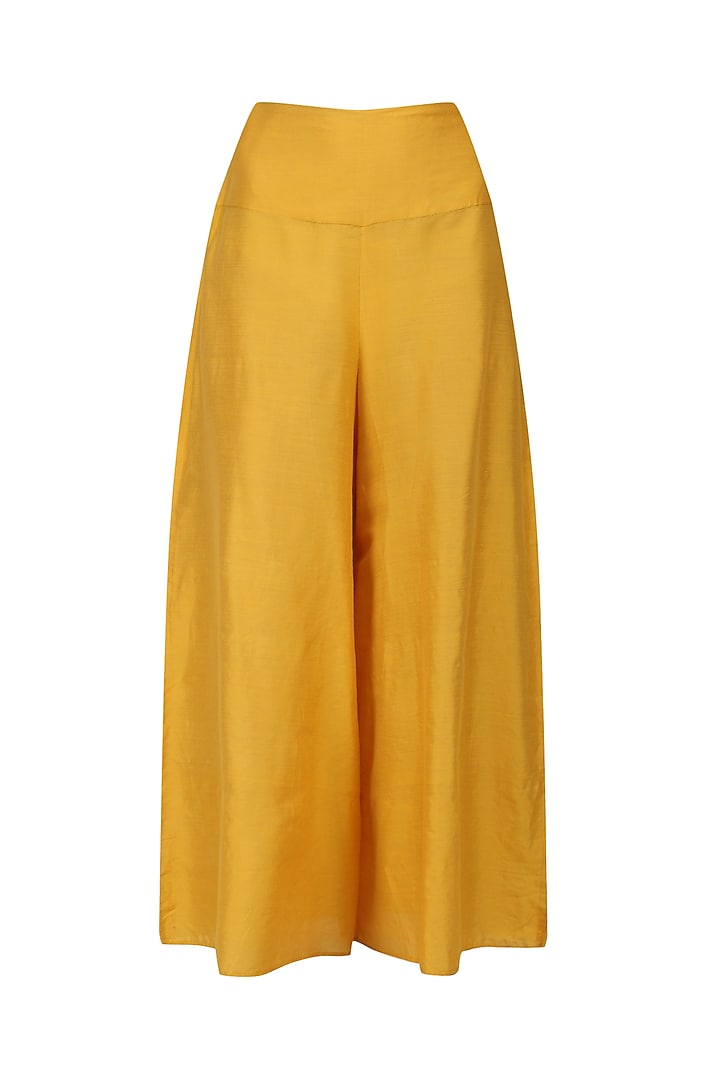 Off white to yellow chikankari jacket tunic and pants set available only at Pernia's Pop Up Shop.