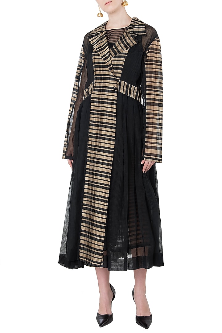 Black and beige texture jacket available only at Pernia's Pop Up Shop.