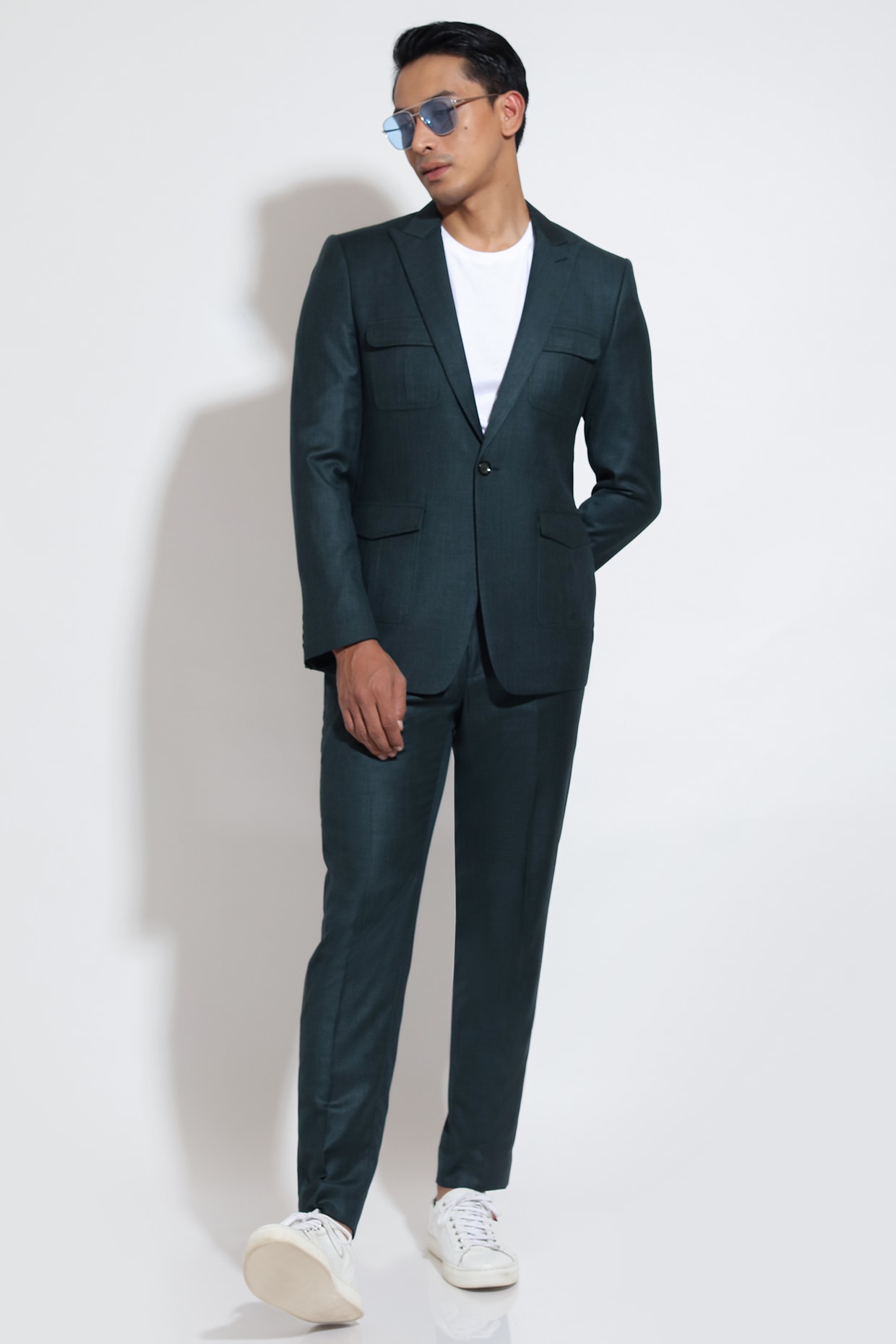 Dark green velvet on sale blazer
