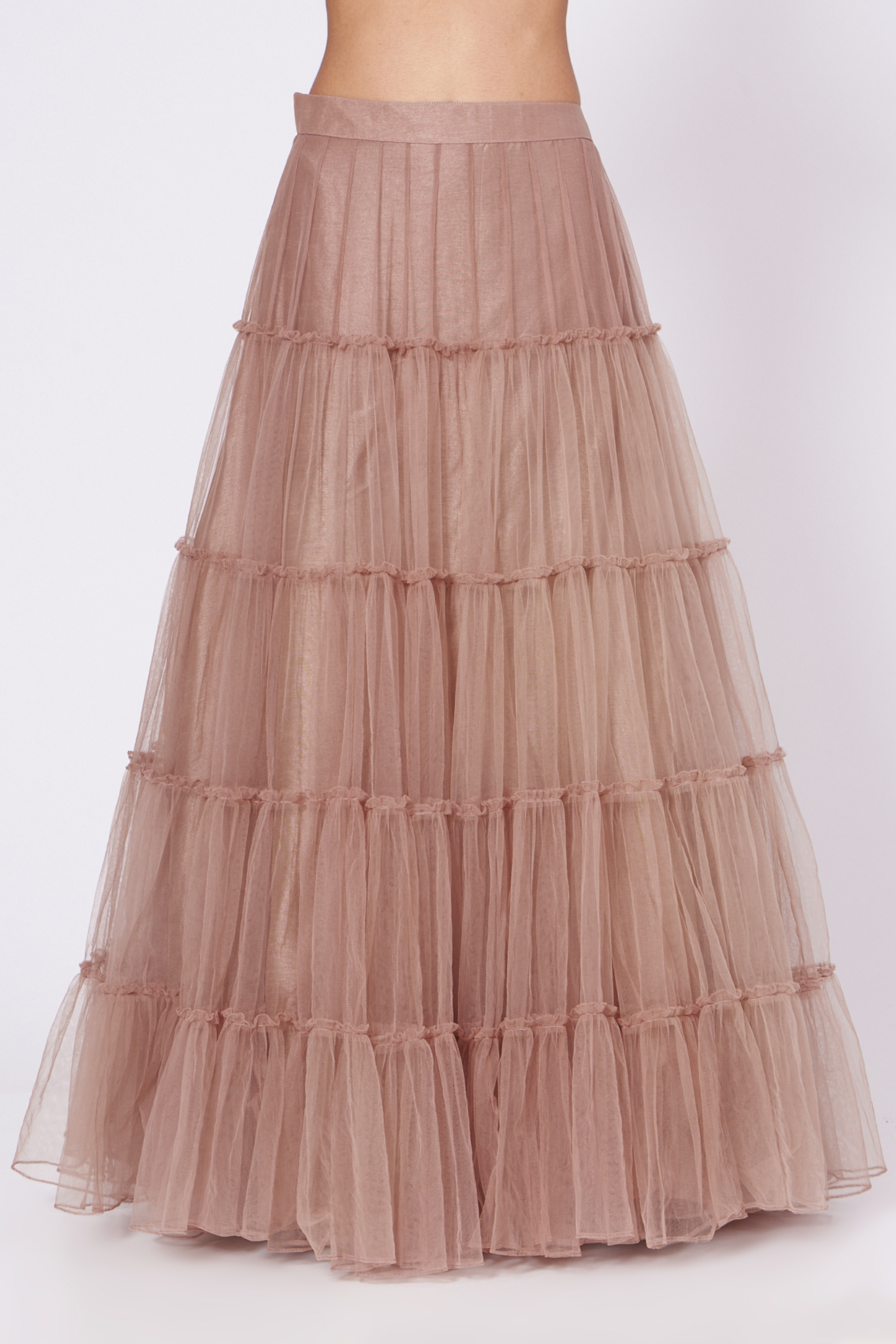 Blush Pink Net Skirt Set by Vara By Vibha Priti at Pernia s Pop Up Shop