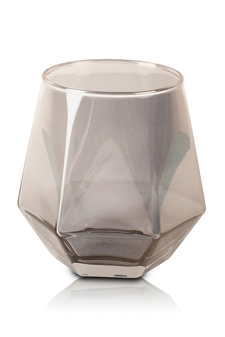Grey Handcrafted Tinted Drinking Glasses (Set of 6) by H2H at Pernia's Pop Up Shop