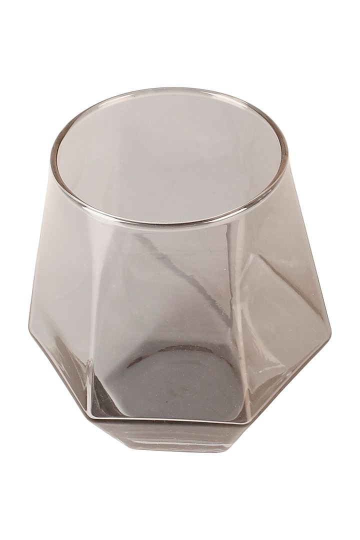 Grey Handcrafted Tinted Drinking Glasses (Set of 6) by H2H at Pernia's Pop Up Shop