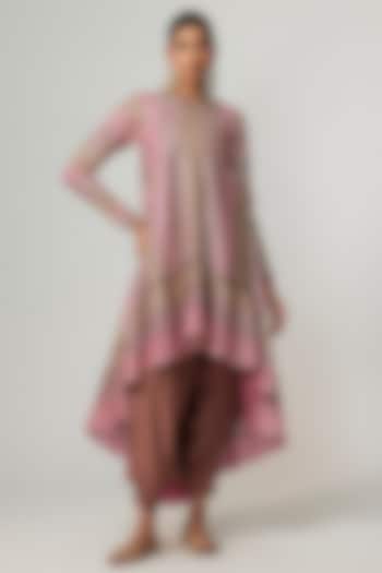 Multi-Colored Georgette Gota Embroidered Kurta Set by Vvani By Vani Vats at Pernia's Pop Up Shop