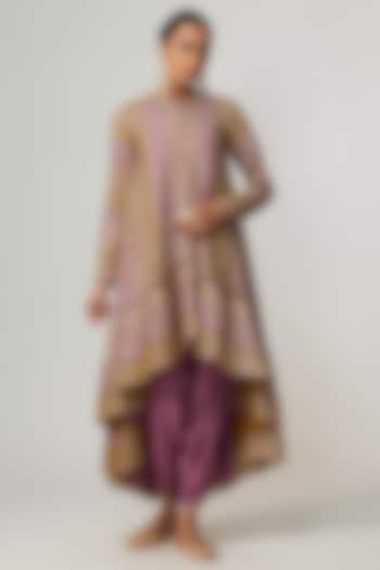 Multi-Colored Georgette Gota Embroidered Kurta Set by Vvani By Vani Vats at Pernia's Pop Up Shop