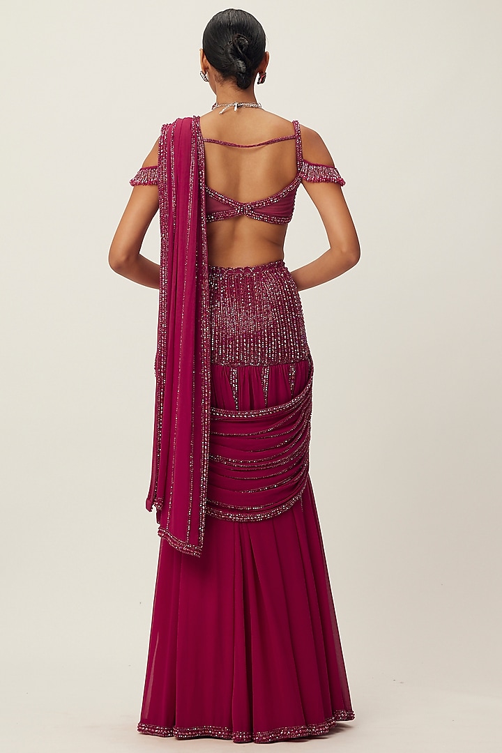 Vyana Pre-draped Saree Set