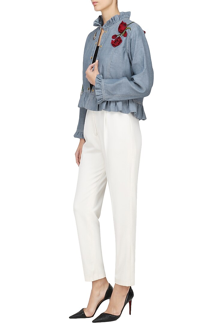 Denim blue bugs jacket available only at Pernia's Pop Up Shop.