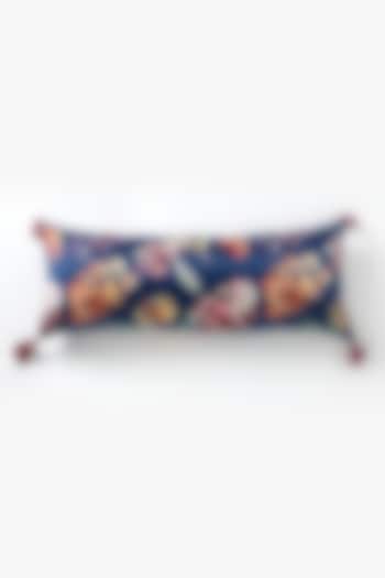 Blue Silk Mushroo Floral Handpainted Cushion

 by Vvyom