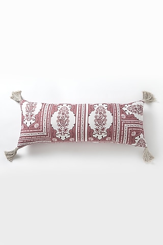 Pink Silk Cotton Jaipur Heritage Cushion by Vvyom