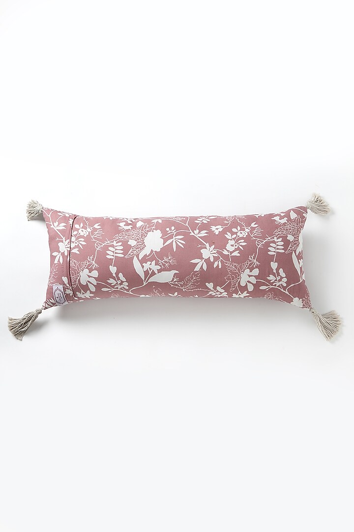 Pink Silk Cotton Jaipur Heritage Cushion by Vvyom at Pernia's Pop Up Shop