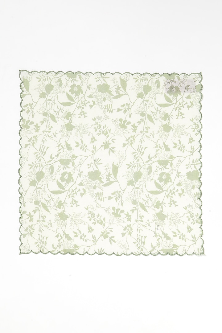Beige Linen Cotton Napkin (Set of 4) by Vvyom