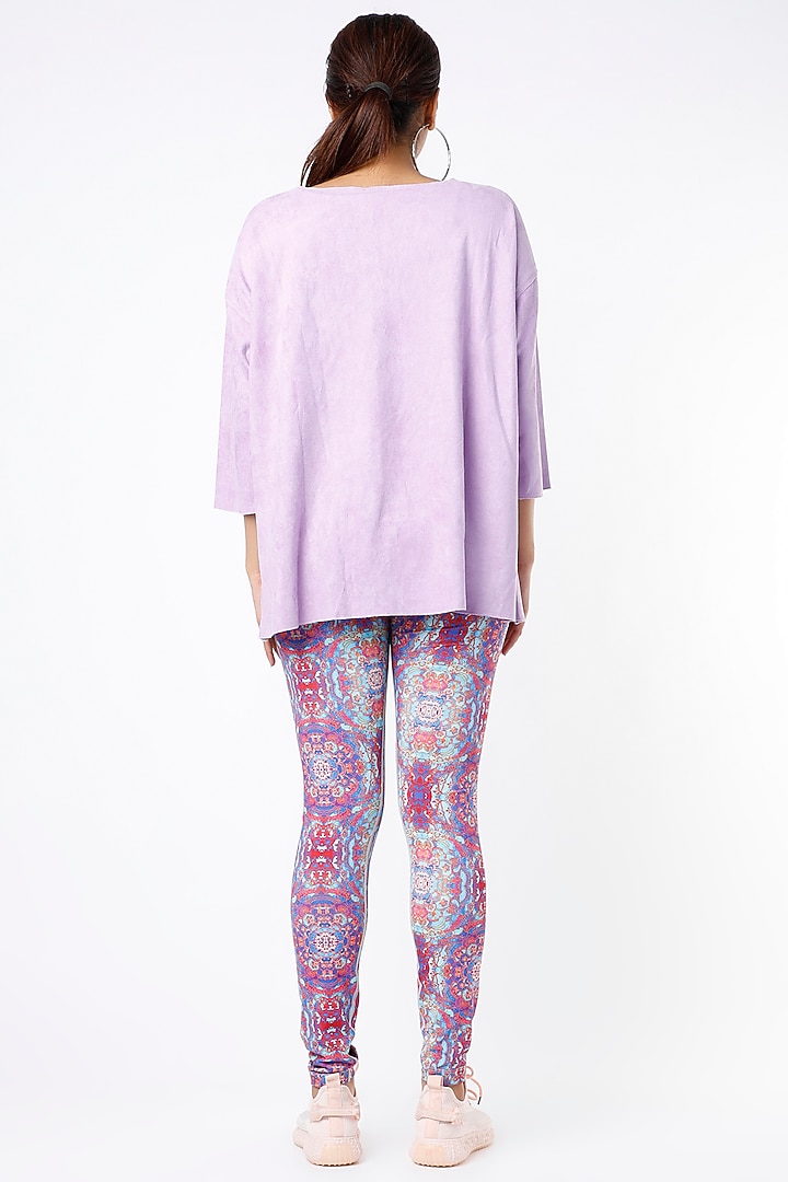 Lilac Polyester Top by Mira Rae at Pernia's Pop Up Shop
