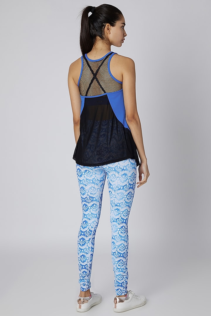 Cobalt Blue Polyester Tank Top by Mira Rae at Pernia's Pop Up Shop
