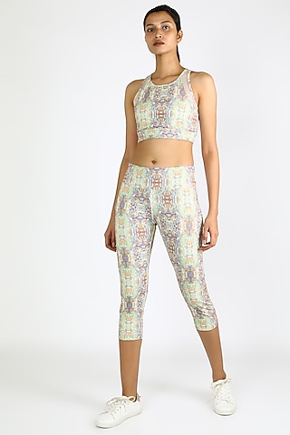 Grey Polyester Sports Bra by Mira Rae