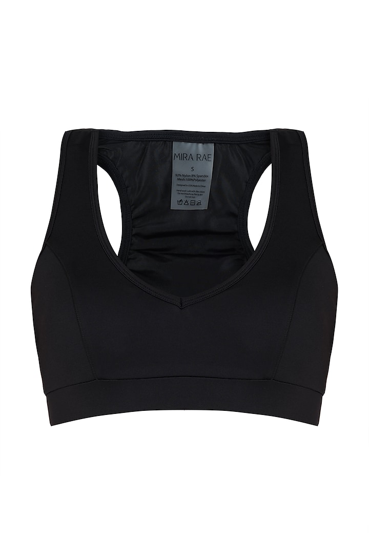 Black racerback mesh sports bra Design by Mira rae at Pernia's Pop Up ...