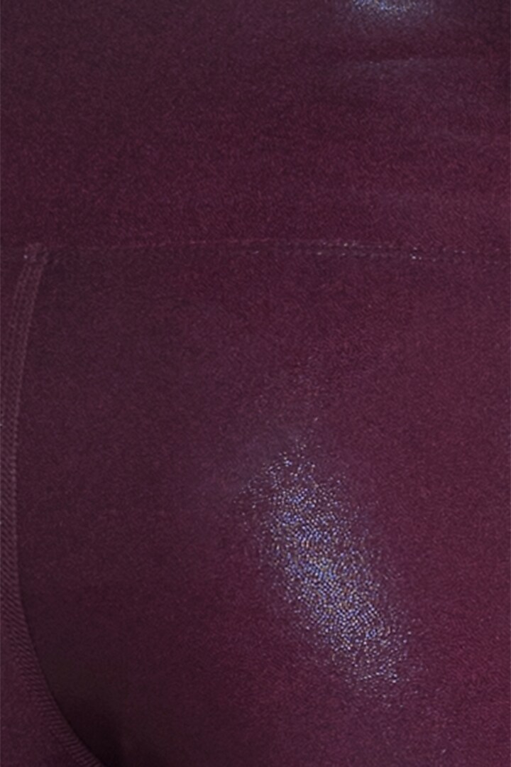 Wine metallic leggings by Mira rae at Pernia's Pop Up Shop