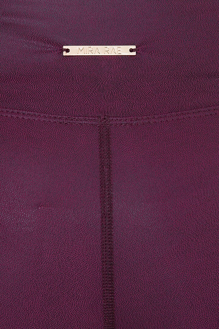 Wine sheen leggings by Mira rae at Pernia's Pop Up Shop