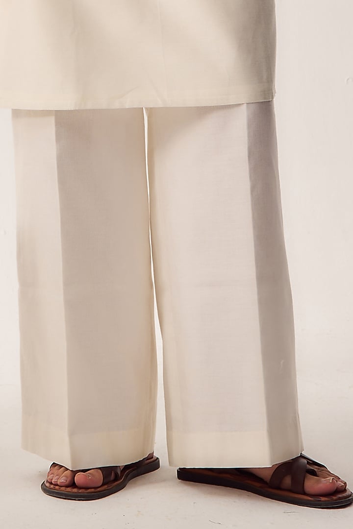 Mustard Yellow Chanderi Dori Embroidered Bundi Jacket Set by Wabi Sabi Men at Pernia's Pop Up Shop