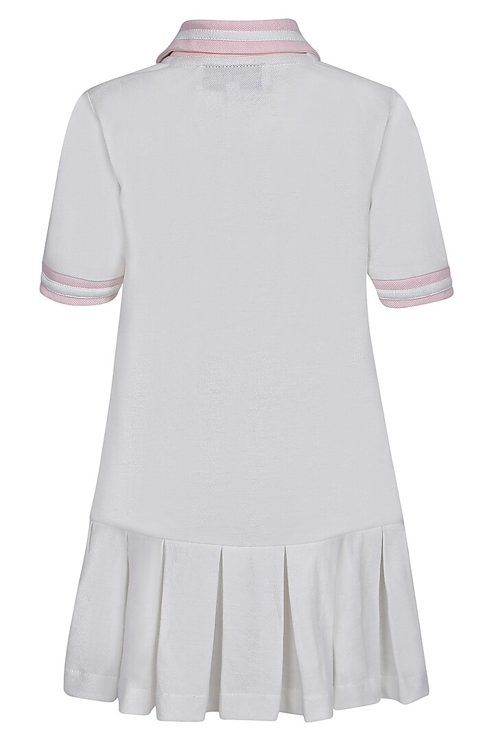 White Polo Dress For Girls by Pooja Wang at Pernia's Pop Up Shop
