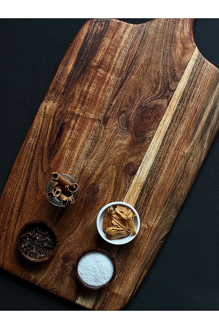 Brown Acacia Wood Serving Platter by Wood Chop at Pernia's Pop Up Shop