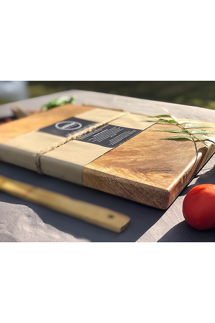 Brown Acacia Wood Cutting Board by Wood Chop at Pernia's Pop Up Shop