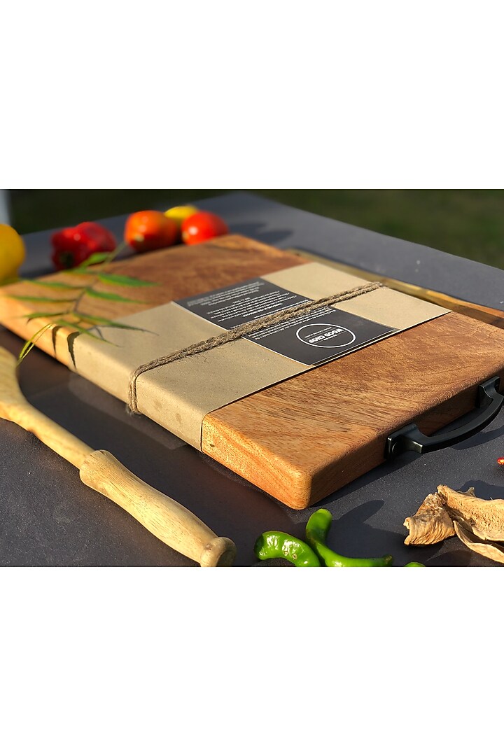Brown Acacia Wood Cutting Board by Wood Chop at Pernia's Pop Up Shop