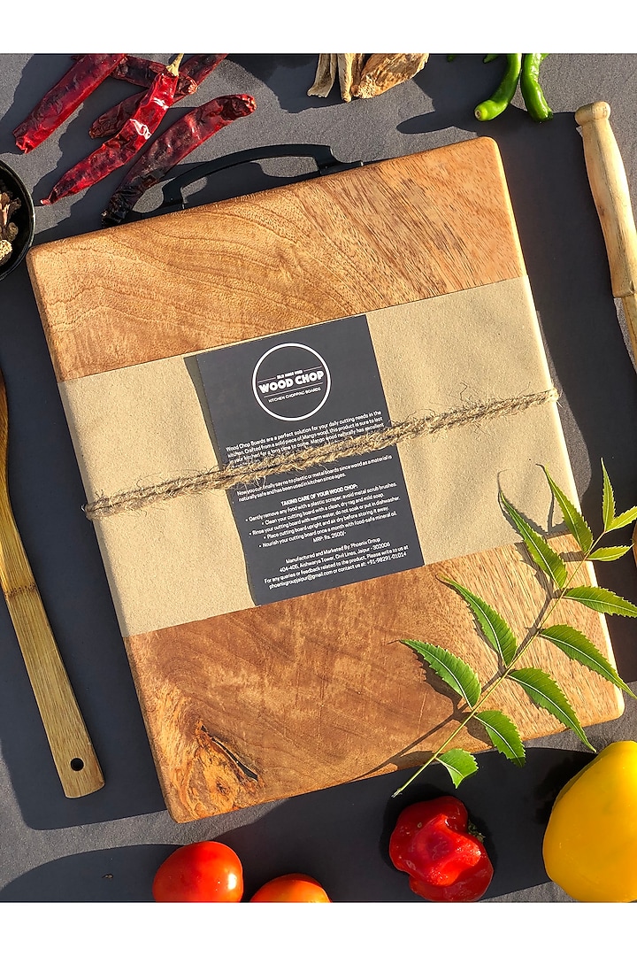 Brown Acacia Wood Cutting Board by Wood Chop at Pernia's Pop Up Shop