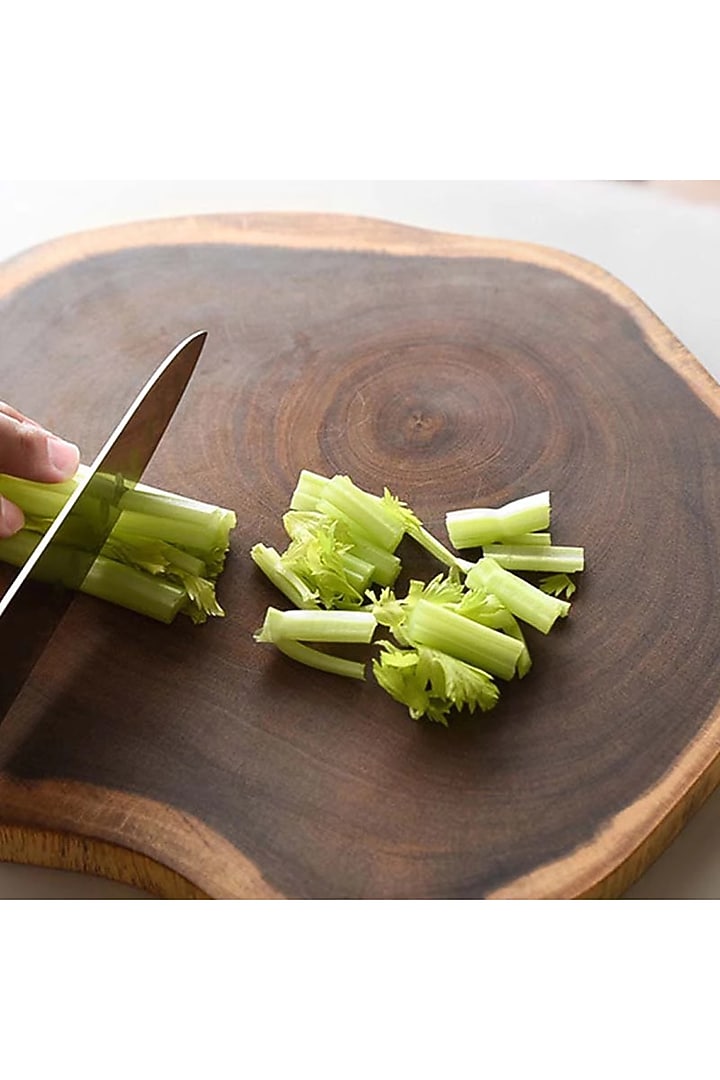 Brown Sheesham Tree Log Cutting Board by Wood Chop at Pernia's Pop Up Shop