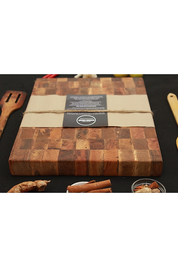 Brown Mango Wood End-Grain Cutting Board by Wood Chop at Pernia's Pop Up Shop