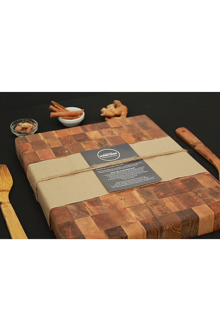 Brown Mango Wood End-Grain Cutting Board by Wood Chop at Pernia's Pop Up Shop