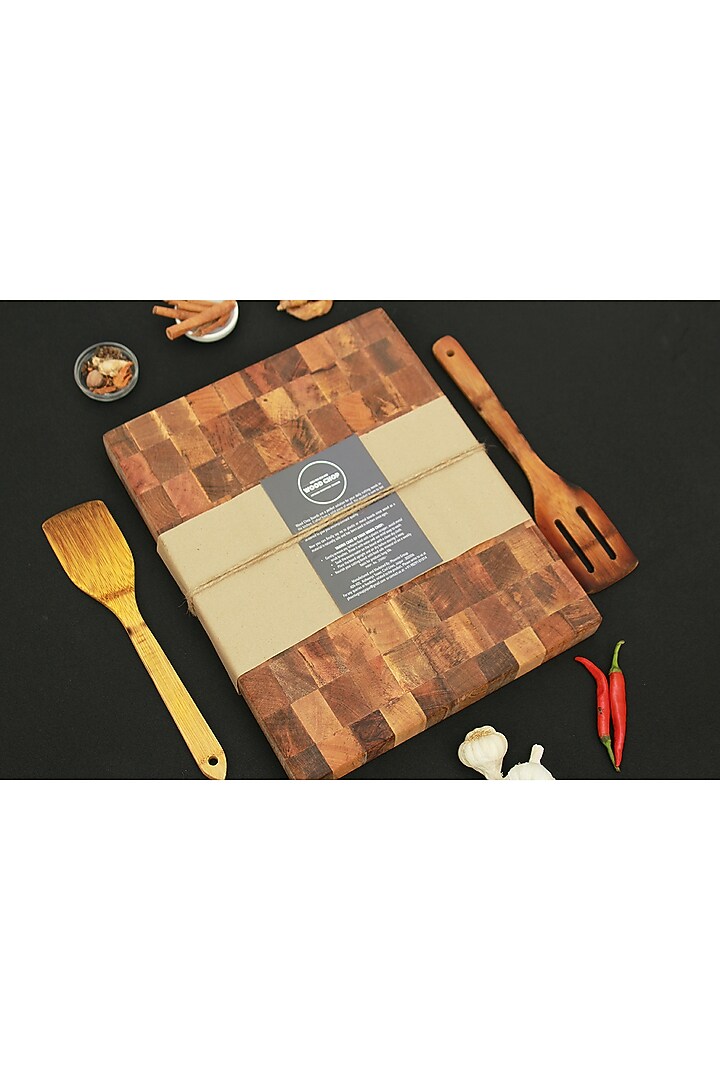 Brown Mango Wood End-Grain Cutting Board by Wood Chop at Pernia's Pop Up Shop