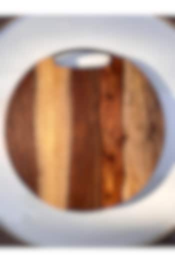 Brown Mango Wood Round Cutting Board by Wood Chop