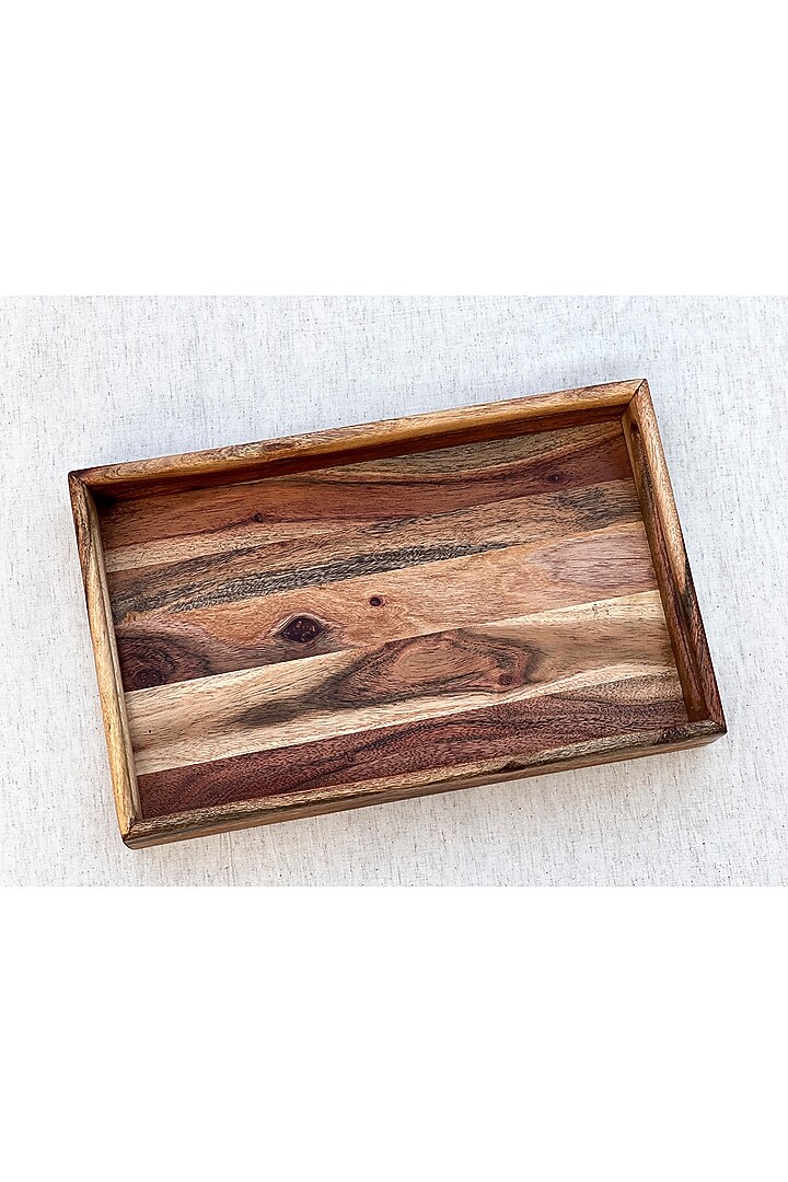 Brown Acacia Wood Serving Tray by Wood Chop at Pernia's Pop Up Shop