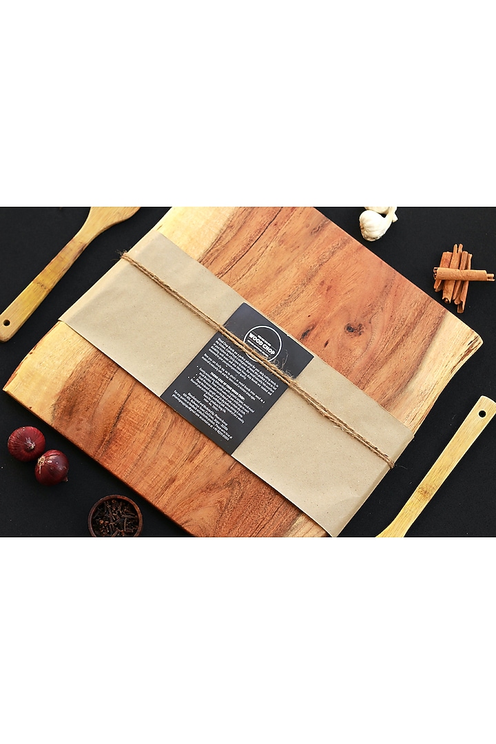 Brown Acacia Wood Hand Carved Cutting Board by Wood Chop at Pernia's Pop Up Shop