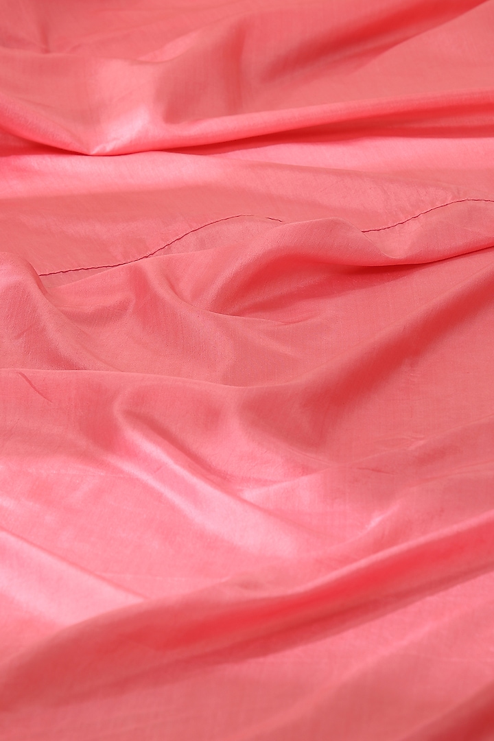Pink Pure Silk Handcrafted Party Wear Saree by Weaverstory at Pernia's Pop Up Shop