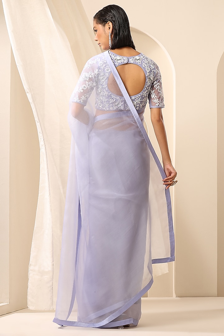 Veri Peri Pure Organza Party Wear Saree by Weaverstory at Pernia's Pop Up Shop