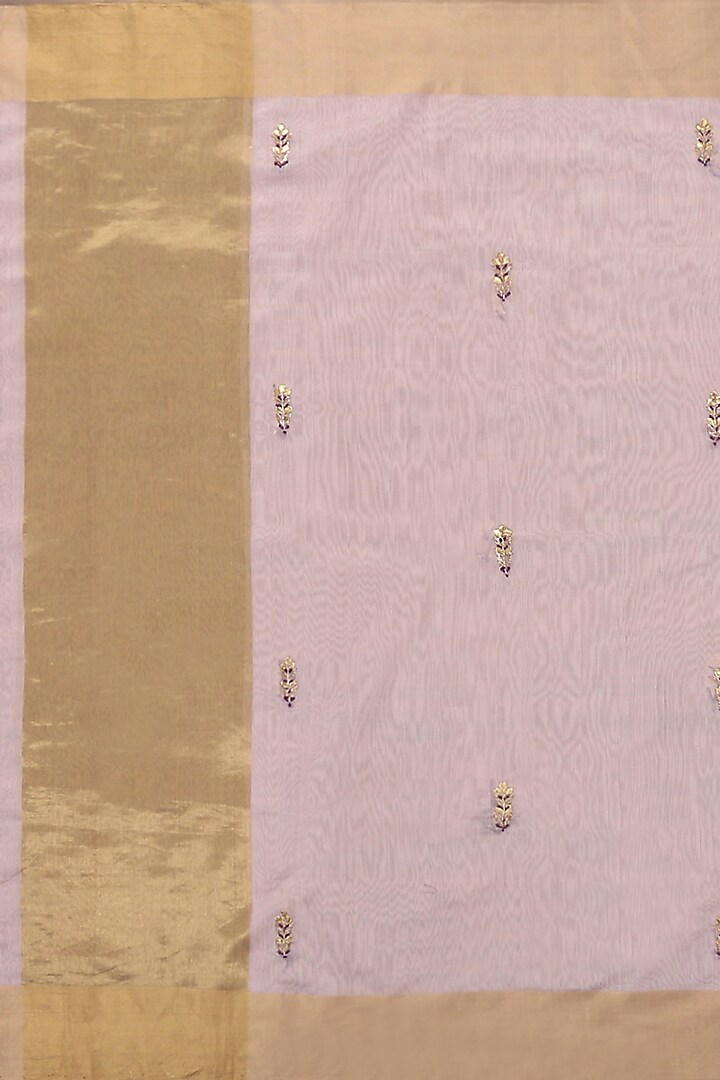 Light Pink Embroidered Dupatta by Weaverstory at Pernia's Pop Up Shop