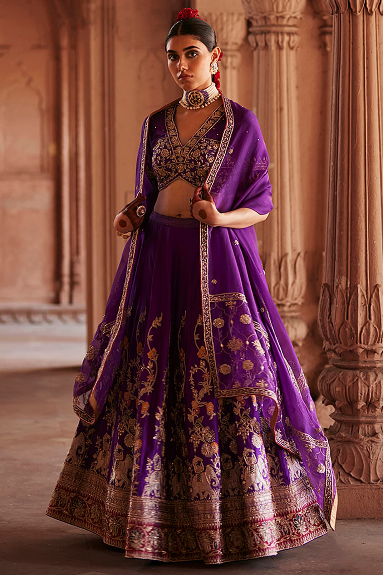 deep purple wedding dress High Neck Muslim Dresses with Long Sleeves FD2406 Viniodress the ADRIA wedding dress features a stunning combination of black and purple lace Lace Purple Tulle Wedding Dress