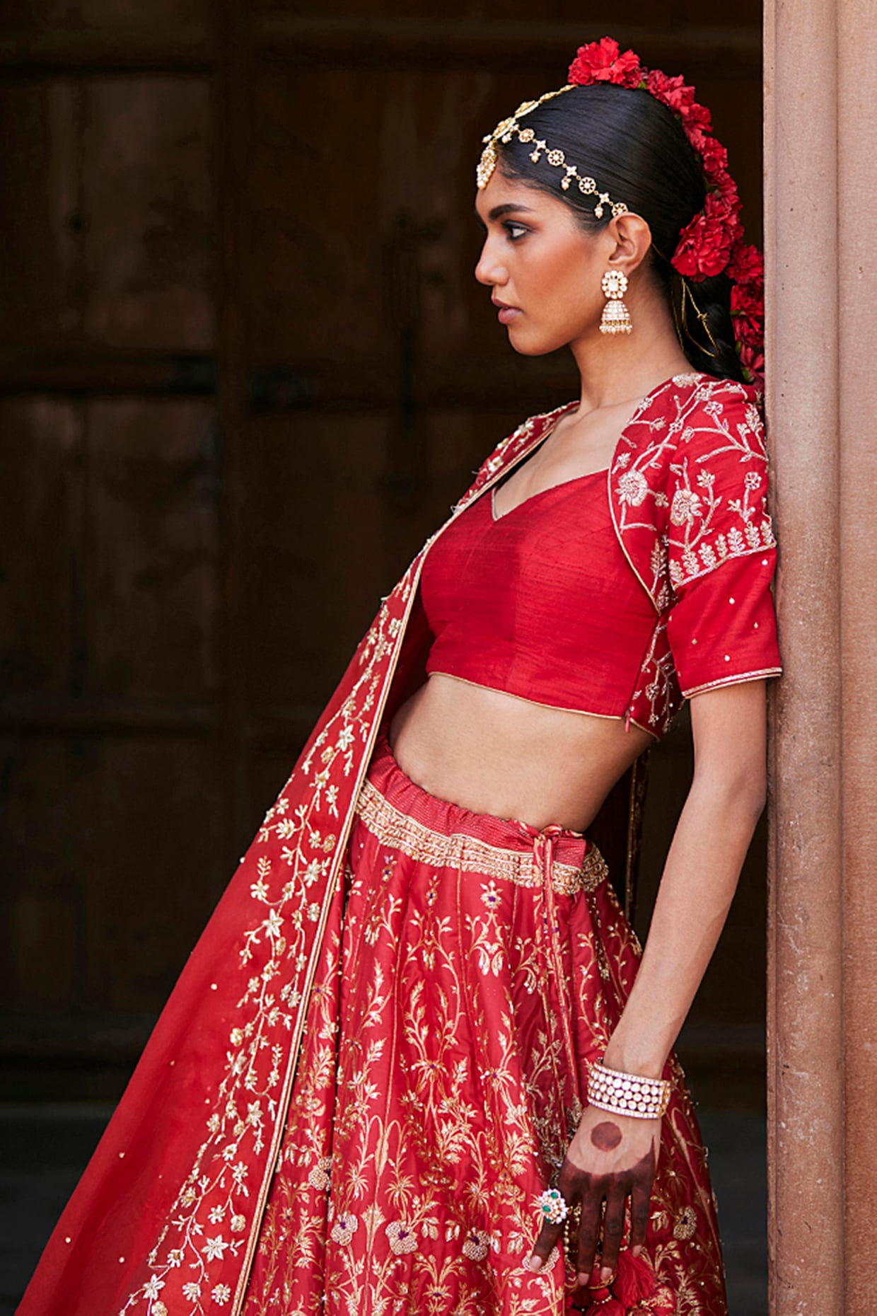 Buy online Jute Jacquard Kalidar Lehenga Choli Dupatta Set from ethnic wear  for Women by Juniper for ₹5497 at 0% off | 2024 Limeroad.com