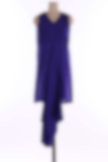 Purple Asymmetric Tunic by Wendell Rodricks at Pernia's Pop Up Shop