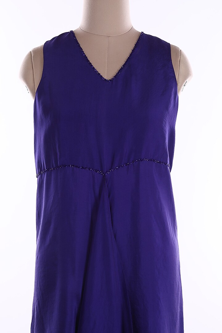 Purple Asymmetric Tunic by Wendell Rodricks at Pernia's Pop Up Shop