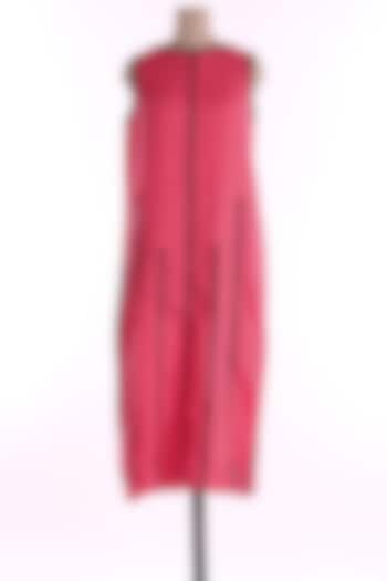 Pink Linen Dress by Wendell Rodricks