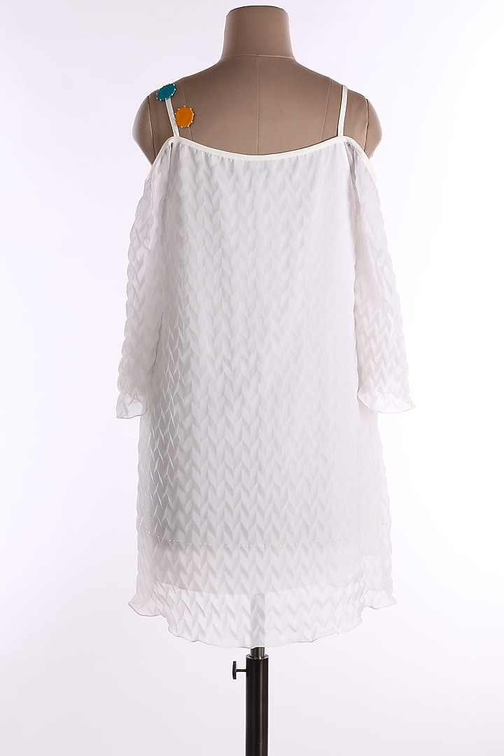 White Sleeveless Tunic by Wendell Rodricks at Pernia's Pop Up Shop