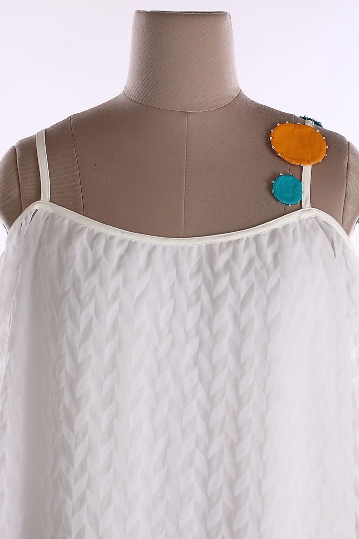 White Sleeveless Tunic by Wendell Rodricks at Pernia's Pop Up Shop