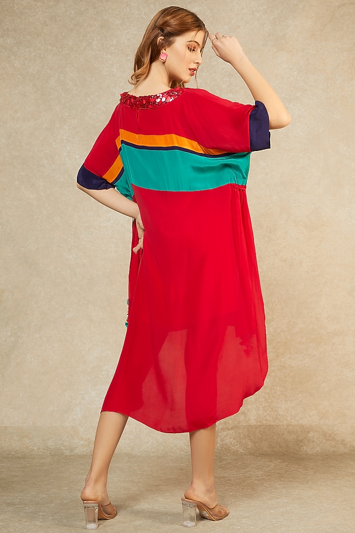 Ruby Hi-Low Kaftan by Wendell Rodricks at Pernia's Pop Up Shop
